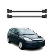 Dachträger Grundtäger für Ford Focus II Turnier 2008-2011 FL 75kg Alu Silber 2x