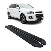 Seitenschweller Trittbretter Schweller für Chevrolet Captiva 2019-26 Alu Schwarz