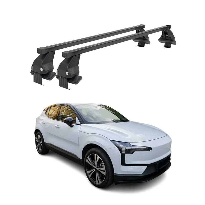 Menabo Dachträger Grundträger für Volvo EX30 2023-2025 Stahl Schwarz 2tlg