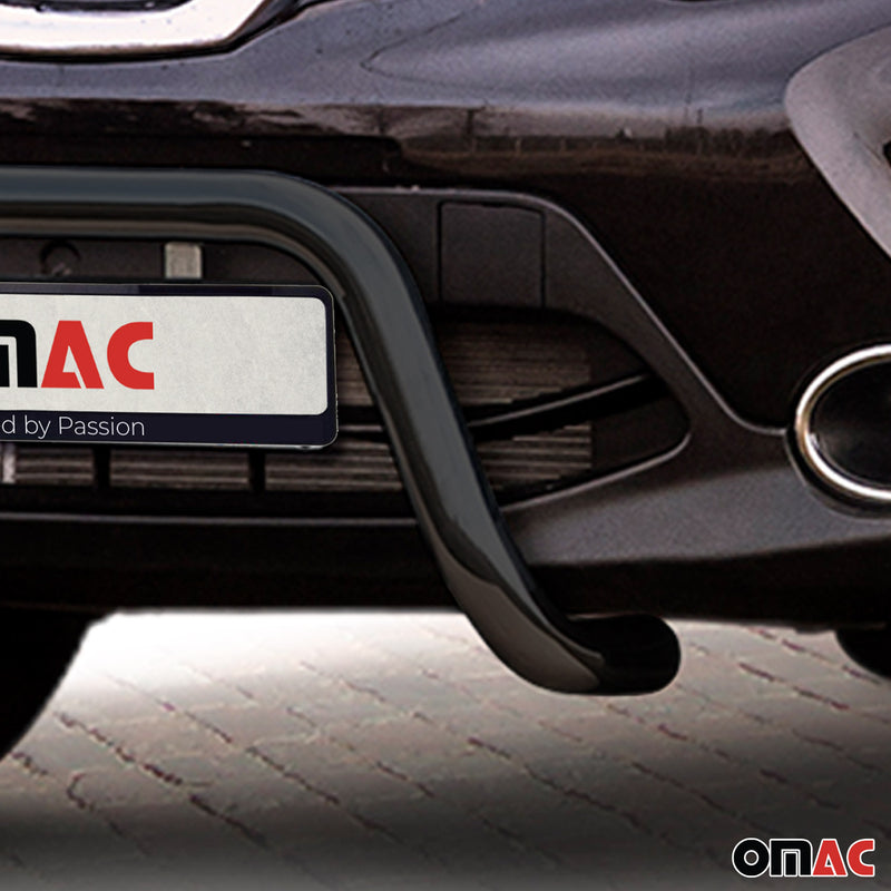 Frontbügel Frontschutzbügel für Nissan Qashqai 2013-2017 mit ABE Stahl Schwarz