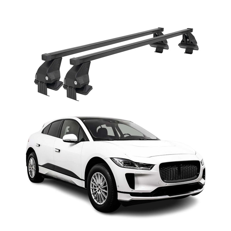 Menabo Dachträger Grundtäger für Jaguar I-Pace 2018-2025 50kg Stahl Schwarz 2x