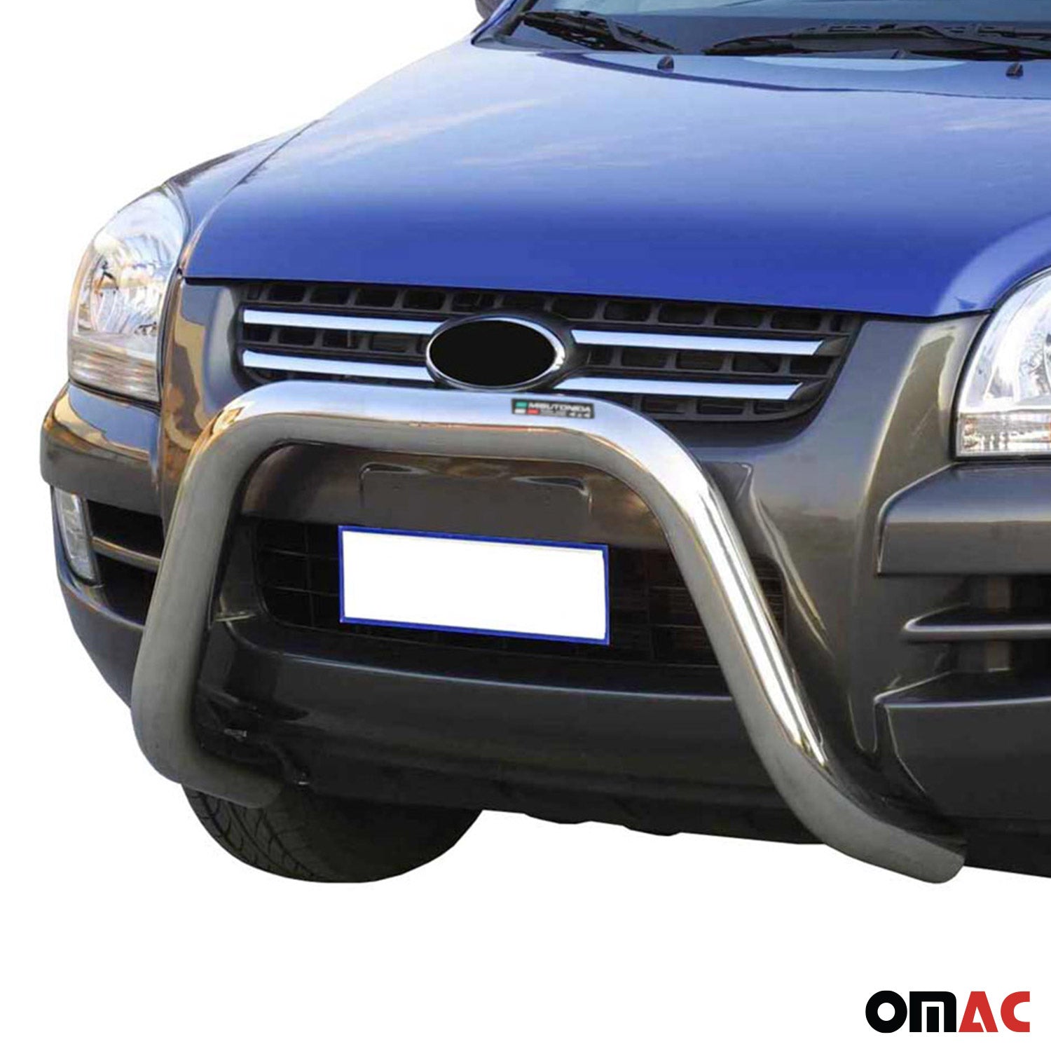 Frontbügel Frontschutzbügel für Kia Sportage 2004-2008 ø76mm Stahl Silber Schutz