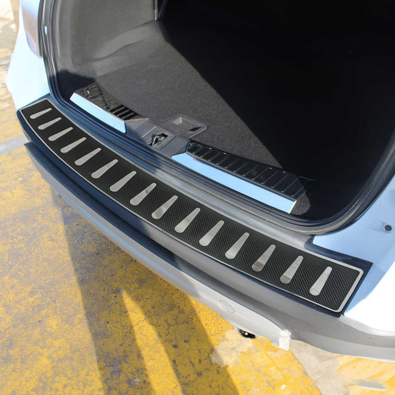 Ladekantenschutz Stoßstange für Ford Kuga 2017-2019 Edelstahl Kohlefaserfolien