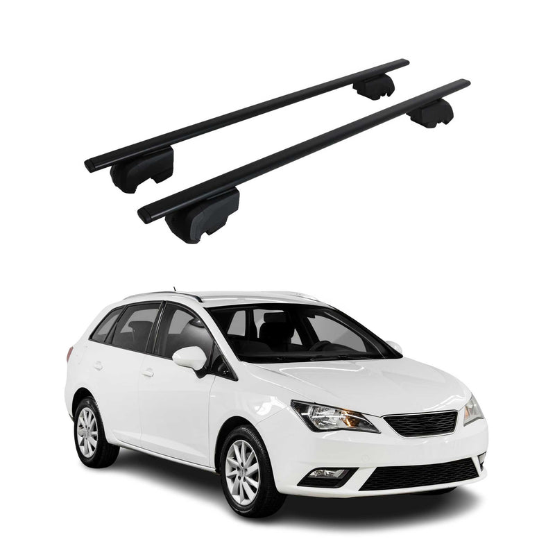 Dachträger Grundtäger für Seat Ibiza mk4 Sport Tourer 2010-2017 75kg Schwarz 2x