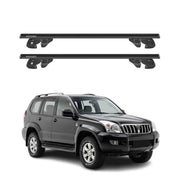 Dachträger für Toyota Land Cruiser Prado J120 2002-2009 Alu 90kg TÜV Schwarz 2x