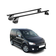 Menabo Dachträger Grundtäger für VW Caddy 2010-2015 75kg Stahl Schwarz 2 tlg