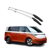 Dachreling Relingträger für VW ID.Buzz 2022-26 L1 Kurzer Gepackträge Silber 2x