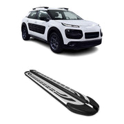 Trittbretter Seitenschweller für Citroen C4 Cactus 2014-2022 Schwarz Alu