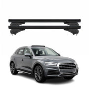 Menabo Dachträger Grundtäger für Audi Q5 FY 2017-2024 Aluminium Schwarz 2 tlg