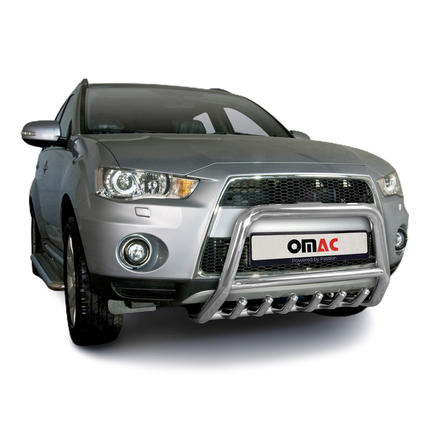 Frontbügel Frontschutzbügel für Mitsubishi Outlander 2010-2012 Stahl ABE Silber