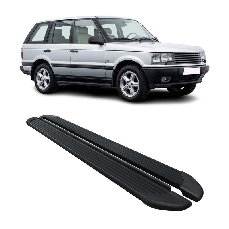 Seitenschweller Trittbretter Schweller für Range Rover Vogue 1994-01 Alu Schwarz