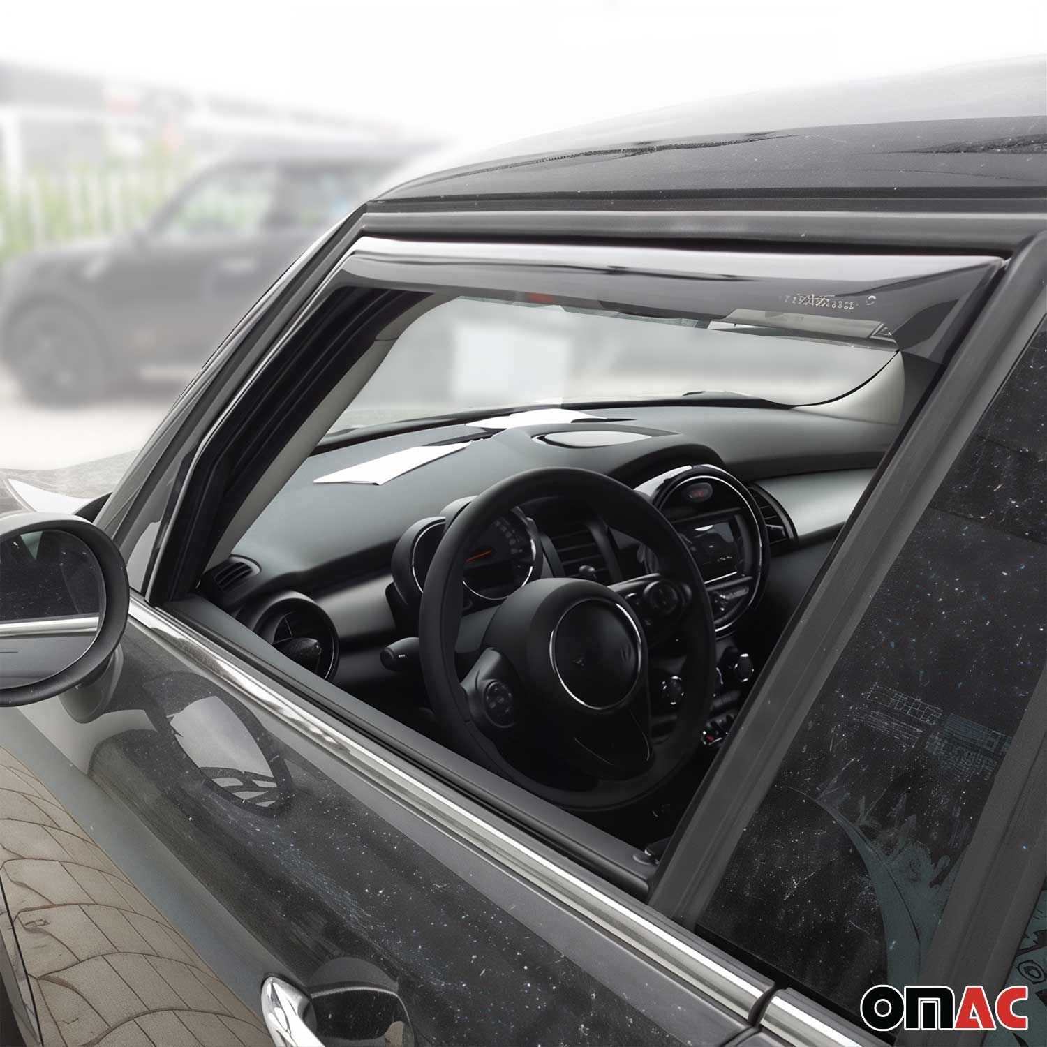 Windabweiser Regenabweiser für Mini Cooper F55 2014-2025 5tür Dunkel 2x