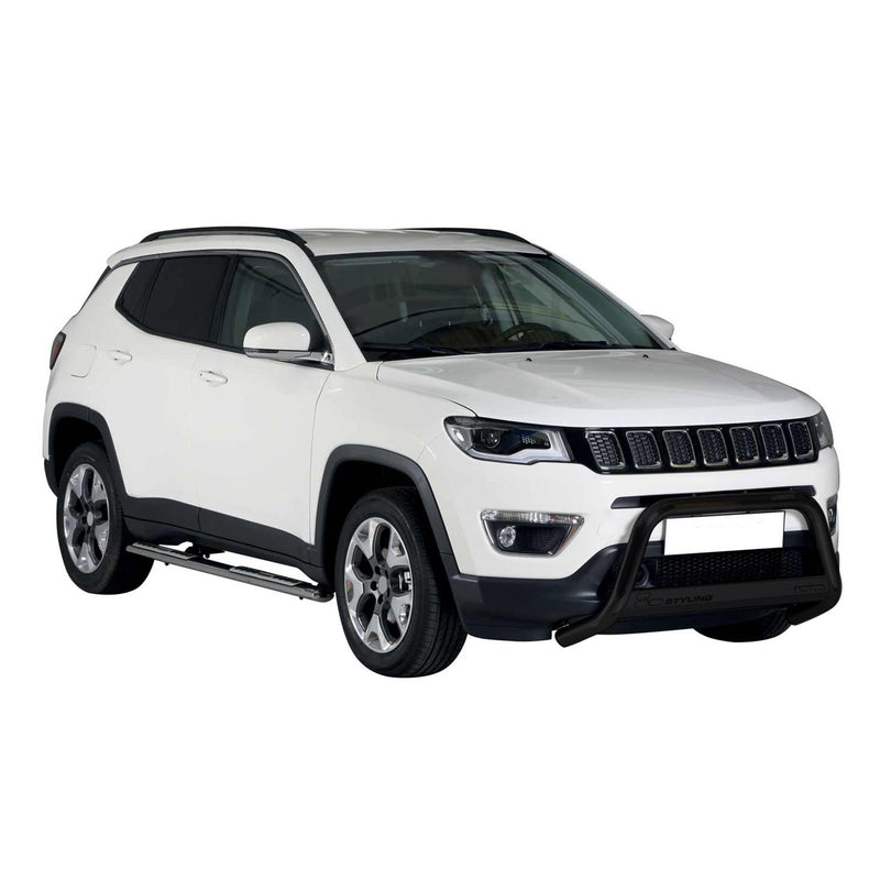 Frontbügel Frontschutzbügel für Jeep Compass 2016-2021 ø63mm Stahl Schwarz