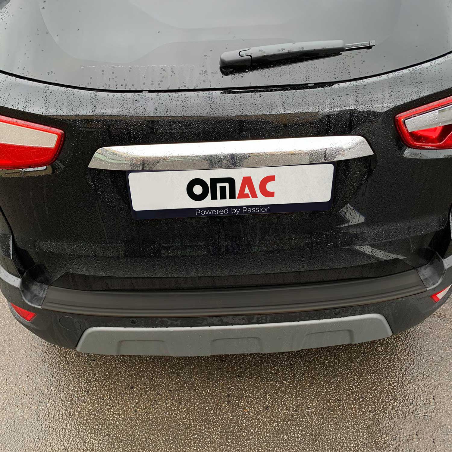 Ladekantenschutz für Ford Ecosport II 2017-2023 Facelift Dunkel Chrom gebürstet