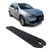 Trittbretter Seitenschweller für Mitsubishi ASX 2010-2022 Aluminium Schwarz 2tlg