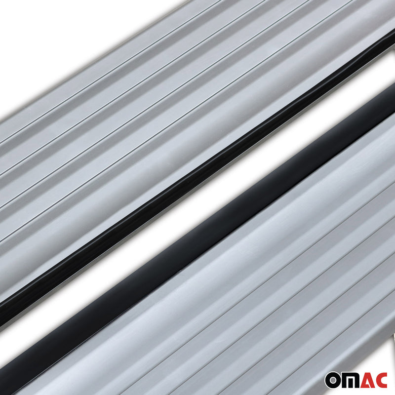 Side Skirts Running Boards Sills for Citroen Berlingo L1 1996-08 Alu Grey
