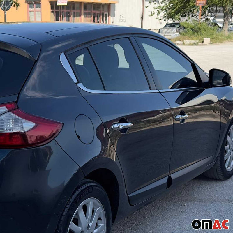 Fensterleisten Zierleisten für Renault Megane 2008-2016 Edelstahl Chrom 6tlg