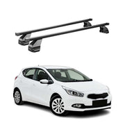 Menabo Dachträger Grundtäger für Kia Ceed 2012-2018 75kg Stahl Schwarz 2 tlg