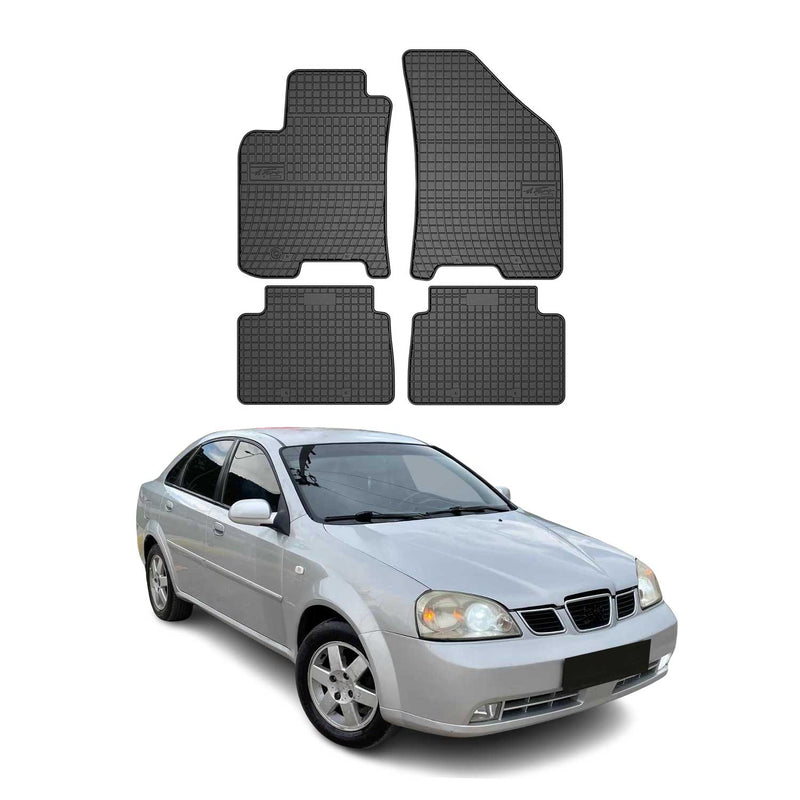 OMAC Gummi Fußmatten für Chevrolet Lacetti 2003-2009 Automatten Gummi Schwarz 4x