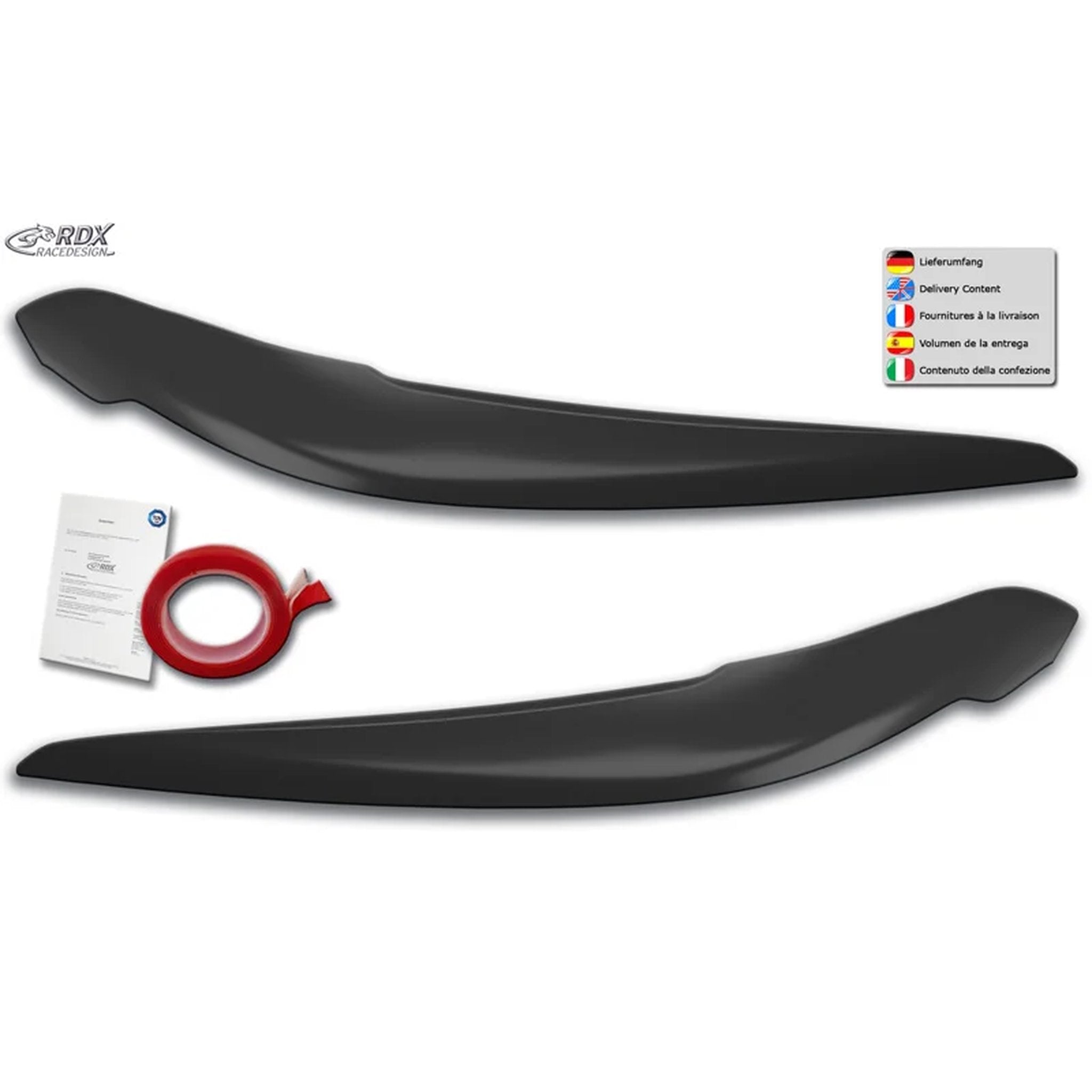 RDX Scheinwerferblenden für BMW 1er F20/F21 3/5-türer Facelift 2015-2019 ABS TÜV