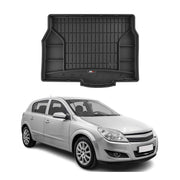 OMAC Gummi Kofferraumwanne für Opel Astra H Schrägheck 2004-2014 TPE Schwarz