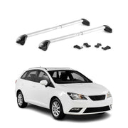 Dachträger Grundtäger für Seat Ibiza mk4 Kombi 2010-2017 100kg Alu Silber 2x ABE