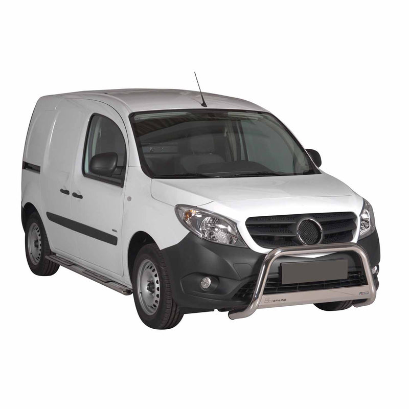 Edelstahl Seitenschweller Schwellerrohre für Mercedes Citan 2012-2020 Silber