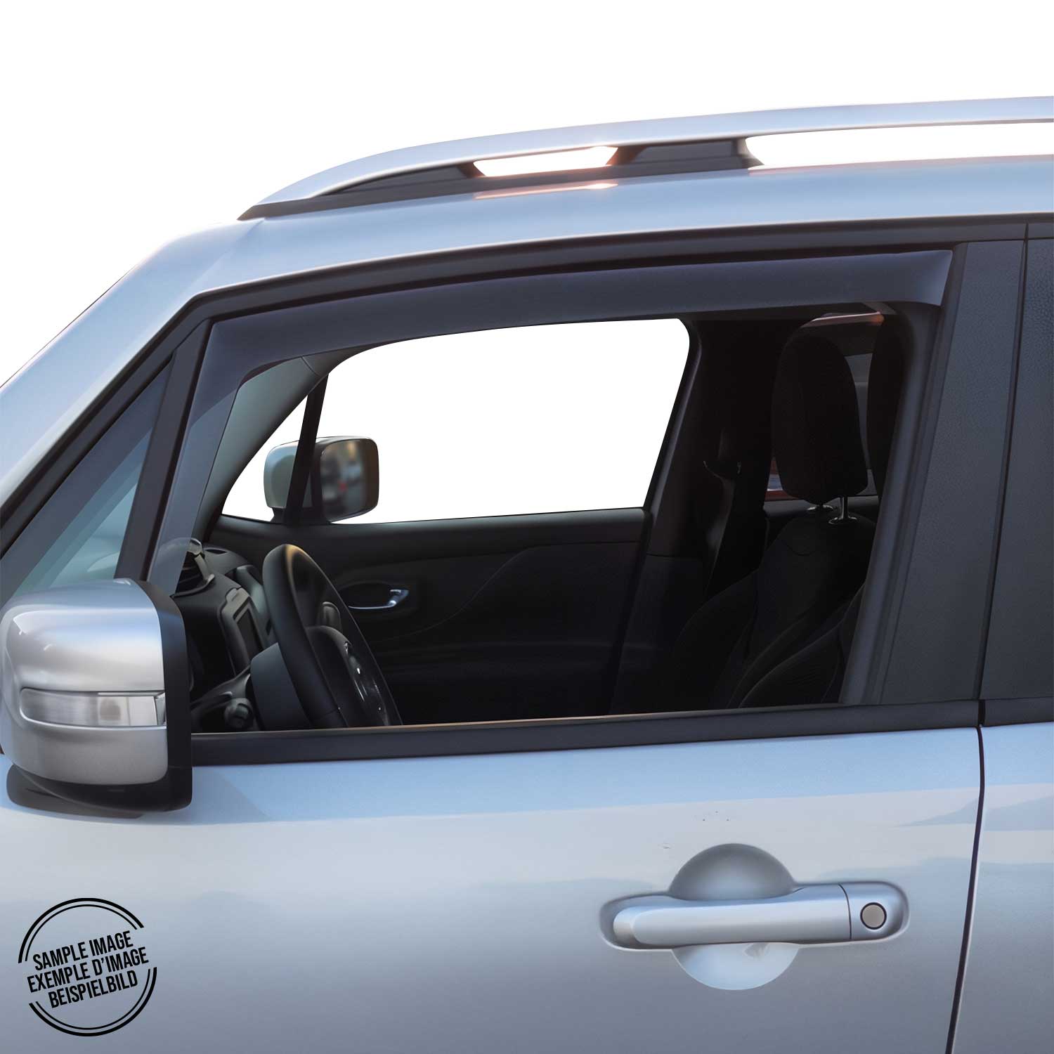 Windabweiser Regenabweiser für Ford Tourneo Custom 2012-2022 Dunkel Acryl 2tlg