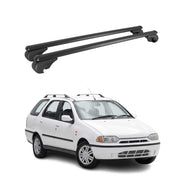 Dachträger Grundträger für Fiat Palio Weekend 1996-2011 TÜV Aluminium Schwarz 2x
