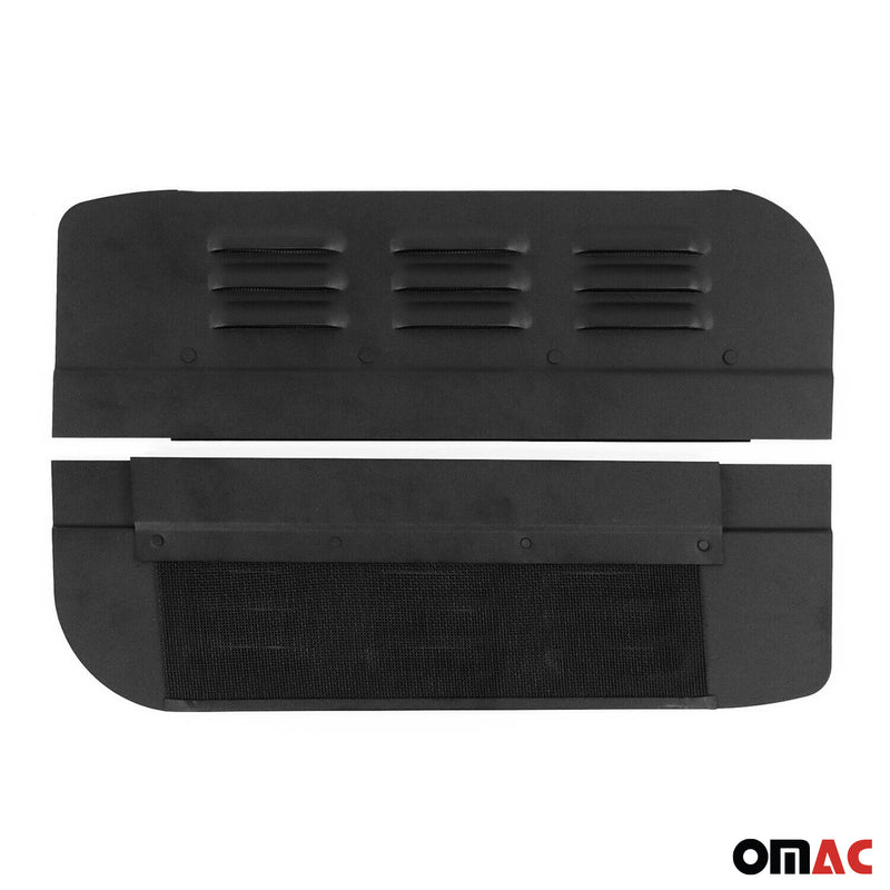 Lüftungsgitter Be & Entlüftung für Renault Master 2 1998-2010 Alu Schwarz 2tlg