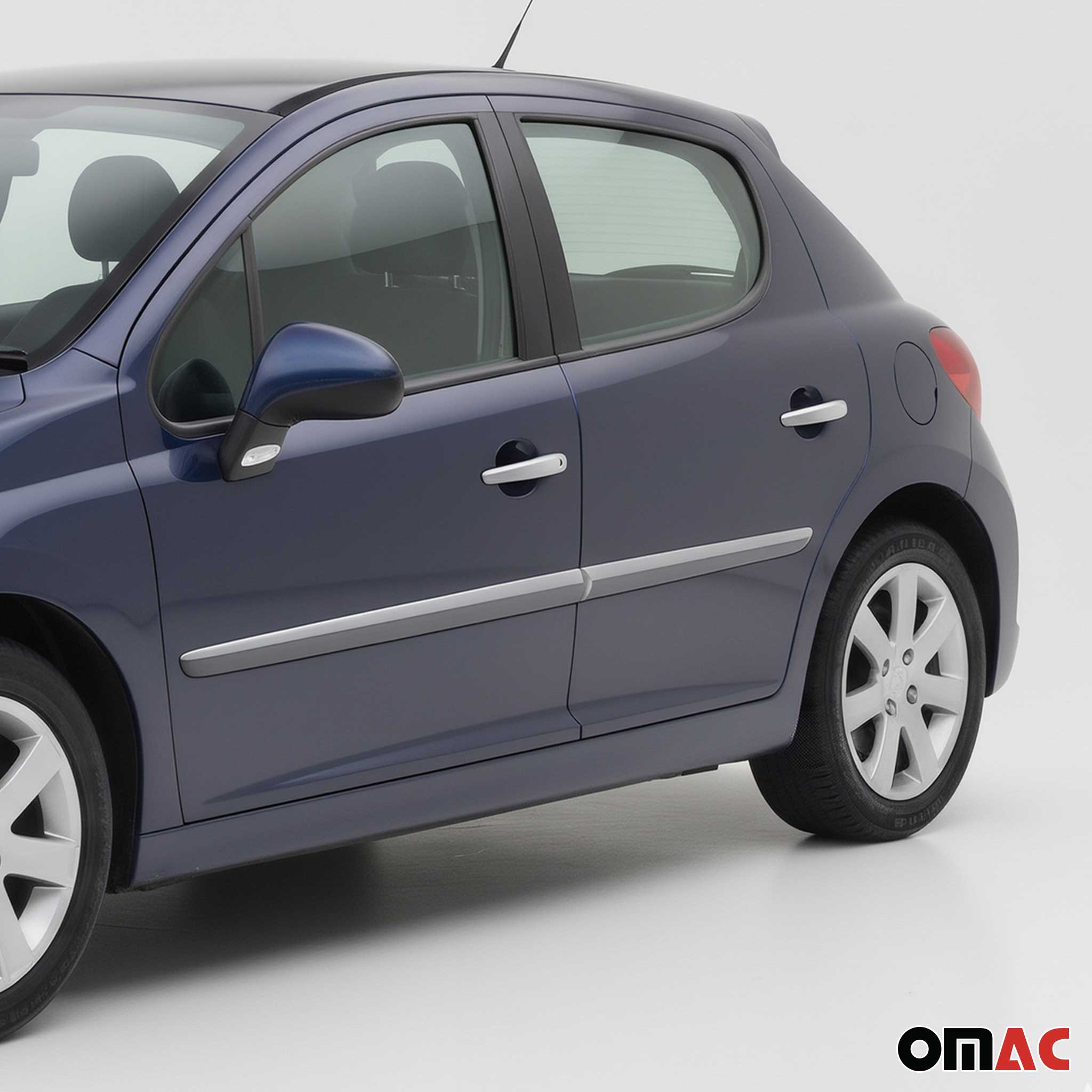 Chrom Türgriff Blende für Peugeot 208 2012-2019 4Tür Edelstahl Matt 8tlg
