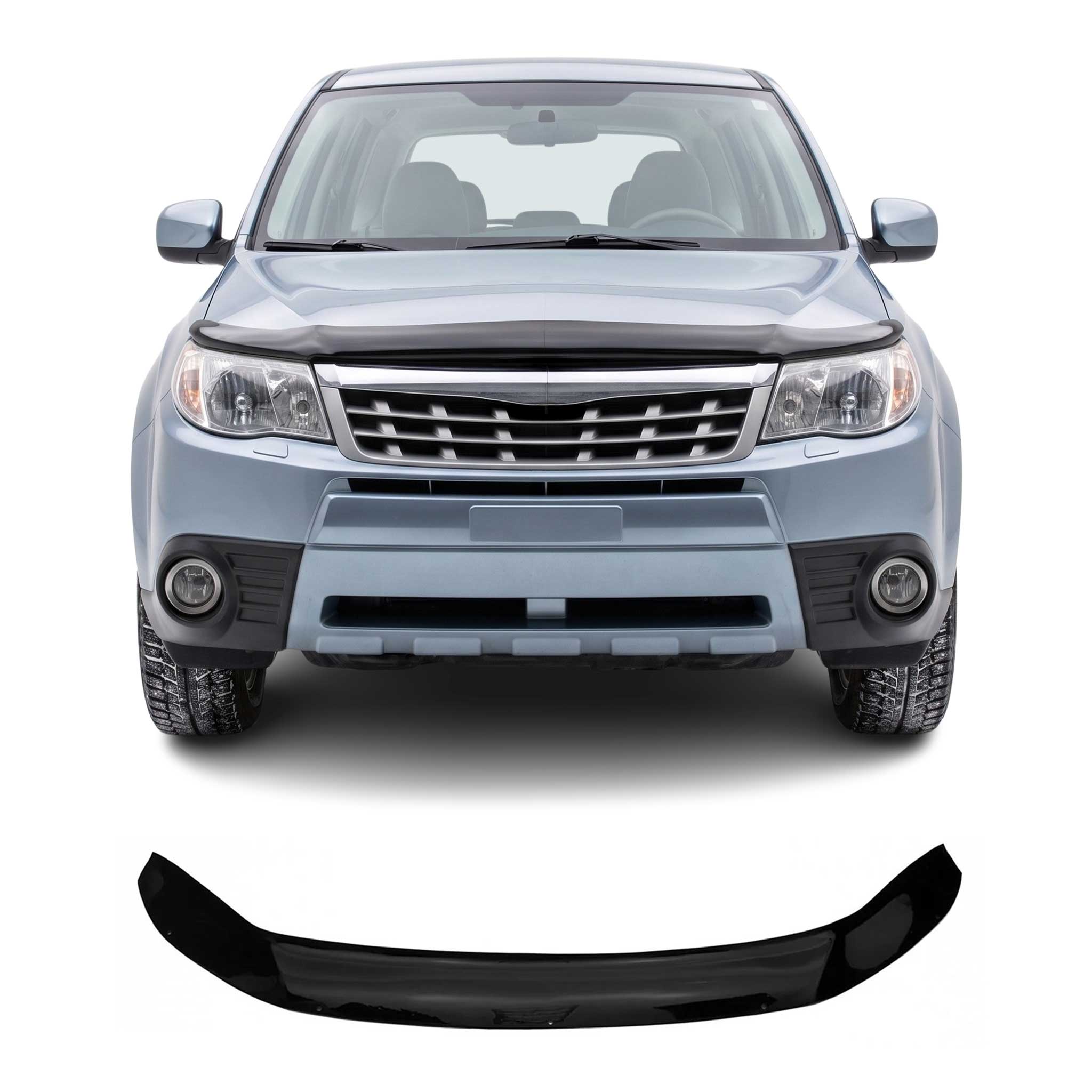Motorhaube Deflektor Steinschlagschutz für Subaru Forester III 2008-2011 Pre-FL