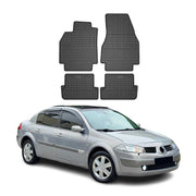 OMAC Gummi Fußmatten für Renault Megane 2002-2008 Automatten Gummi Schwarz 4tlg