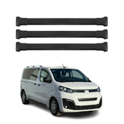 Dachträger Grundtäger für Citroen Jumpy / SpaceTourer 2016-2026 Alu Schwarz 3x