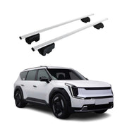 Dachträger Grundtäger für Kia EV9 2023-2026 75kg Metall Silber 2 tlg