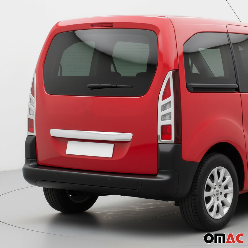 Rücklicht Leisten Heckleuchte für Citroen Berlingo 2012-2018 Edelstahl Silber 2x