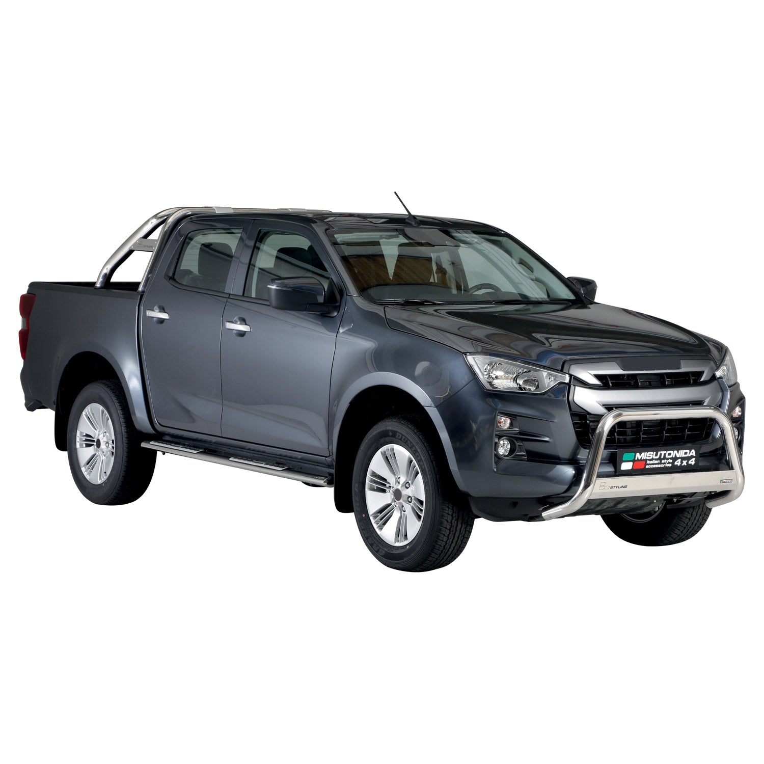 Frontbügel Frontschutzbügel für Isuzu D-Max 2019-2022 Pre-FL ø63mm Stahl Silber
