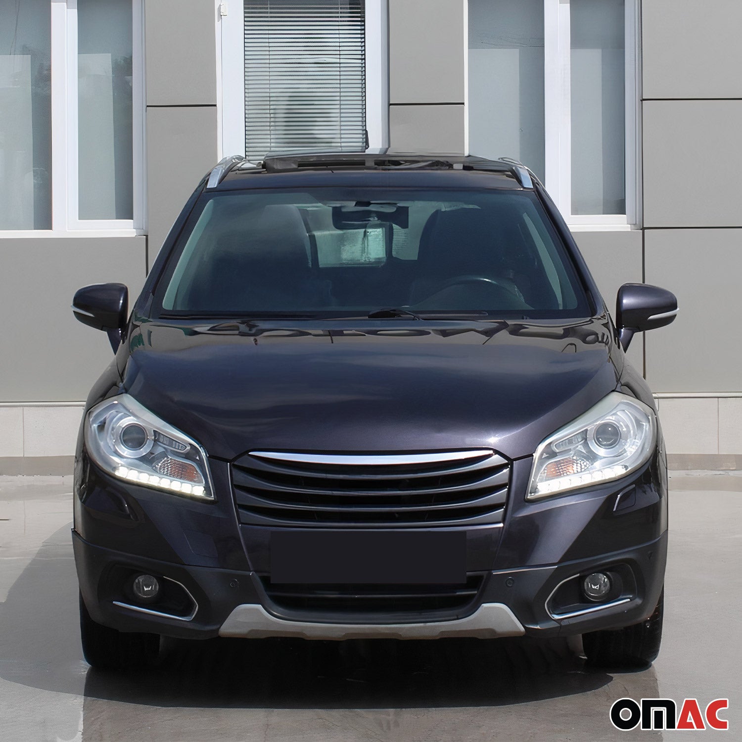 Kühlergrill Leisten Grillleisten für Suzuki SX4 S-Cross 2013-21 Edelstahl Chrom