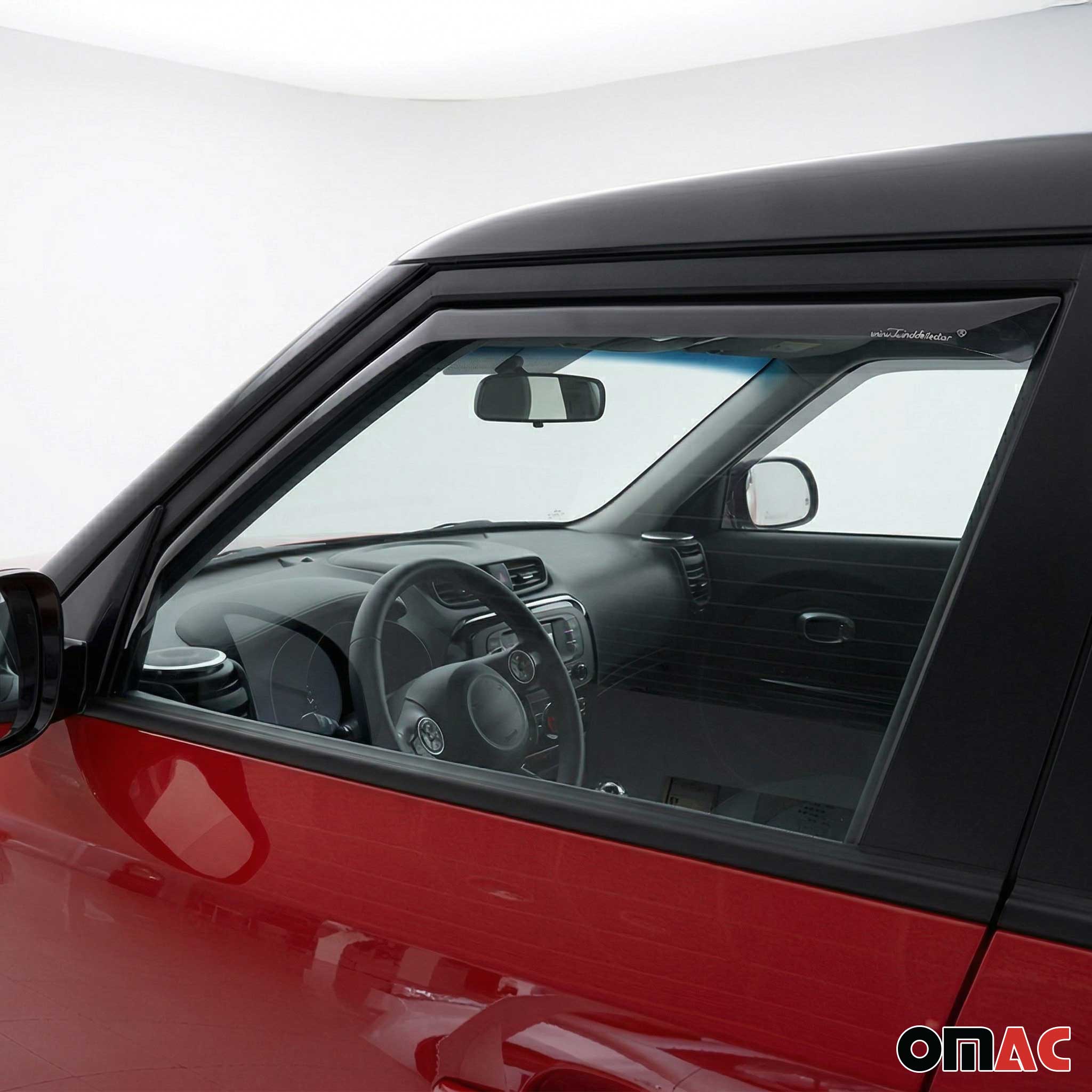Windabweiser Regenabweiser für Kia Soul 2014-2019 Dunkel Acryl 2tlg