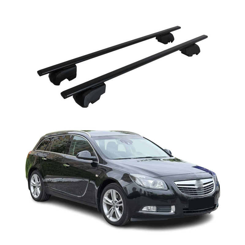 Dachträger Grundtäger für Opel Insignia A B Kombi 2008-2022 75kg Metall Schwarz