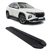 Seitenschweller Trittbretter Schweller für Hyundai Tucson IV 2022-2026 Schwarz