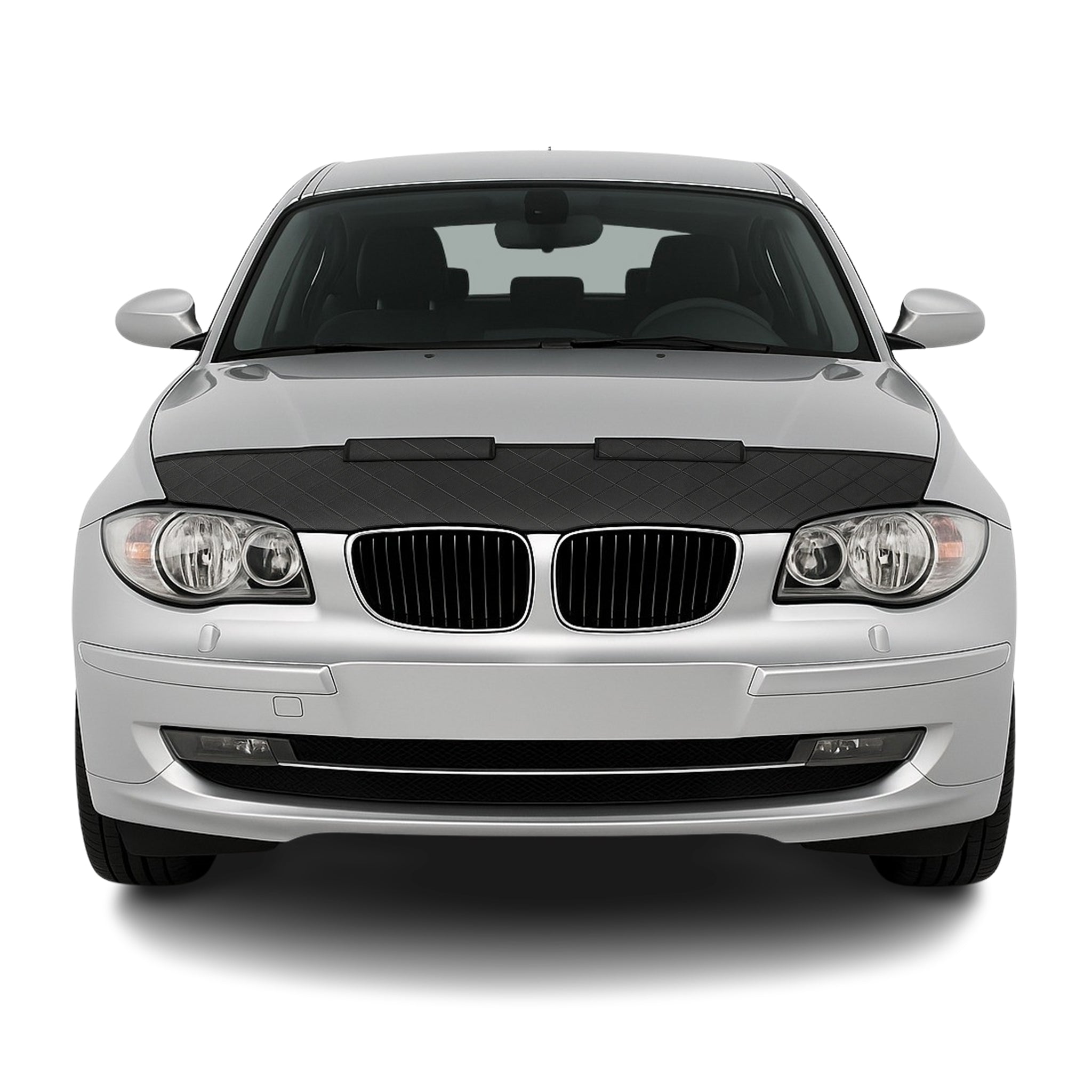 Schwarz Halb Haubenbra Steinschlagschutz Bonnet Bra für BMW 1er E87 2004-2011