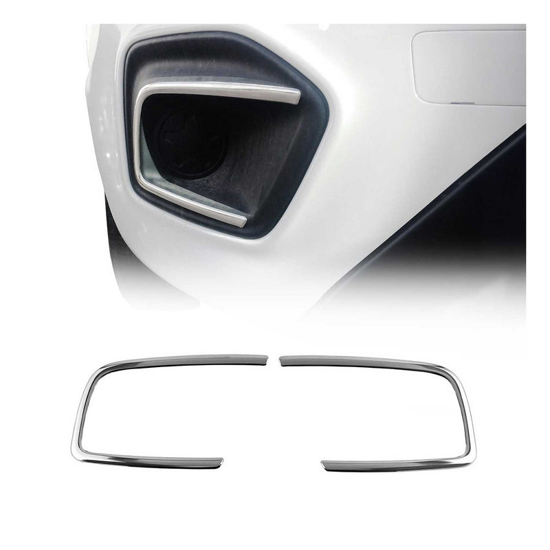 Nebelscheinwerfer Rahmen Umrandung für Fiat Fiorino Qubo 2016-2021 Edelstahl 2x