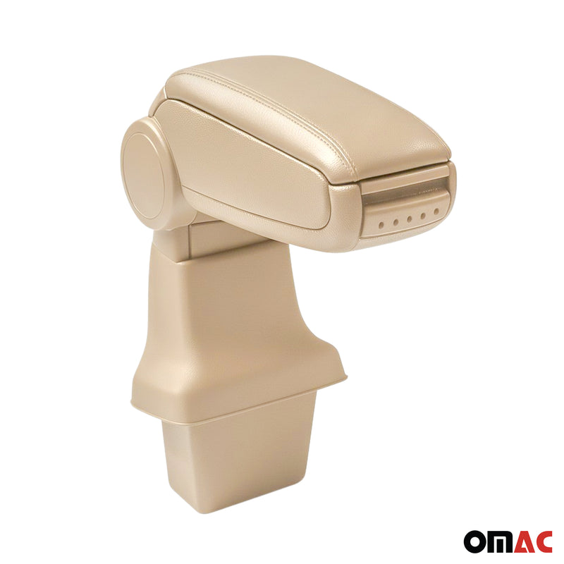 Mittelarmlehne Armlehne Mittelkonsole für Ford C-Max 2 2010-2019 PU-Leder Beige