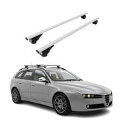 Dachträger Grundträger für Alfa Romeo 159 Sportwagon 2005-2011 Stahl Silber 2x