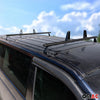 2x Dachträger + Leiterhalter Set für Fiat Doblo 2010-2021 Lastanschläge Schwarz