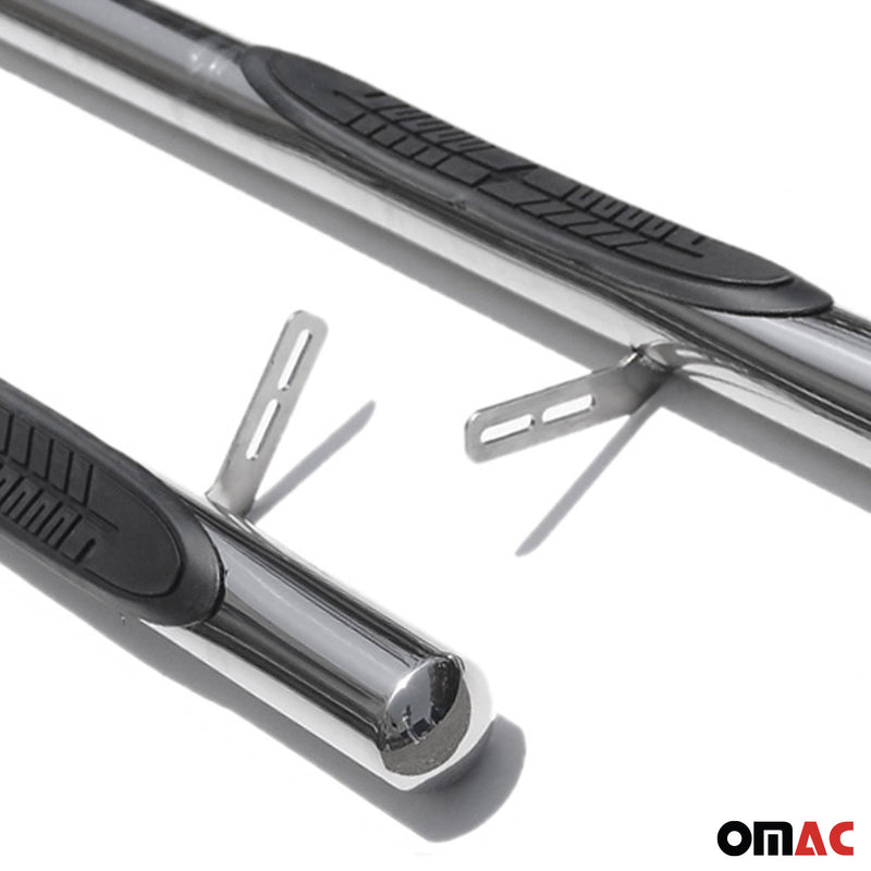 Running Boards Side Tubes for Peugeot Boxer 2006-2014 L1 Ø70mm Stainless Steel Chrome