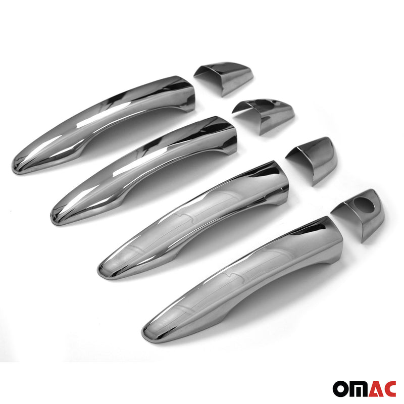 Türgriff Blende Türgriffkappen für Peugeot 3008 2017-2022 4Tür H2 Edelstahl 8x