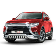 Frontbügelschutz Frontschutzbügel für Mitsubishi Outlander III 2015-18 FL Silber