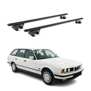 Dachträger Grundtäger für BMW 5er Touring E34 1991-1997 90kg Alu Schwarz 2x ABE